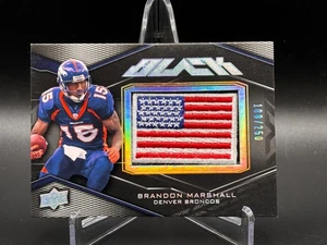 Brandon Marshall 2009 Upper Deck Black USA Flag Patch SN: 106/250 Card #JQQ7F - Picture 1 of 5