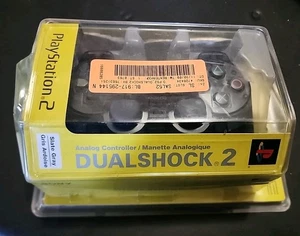 Sony PS2 DualShock 2 SEALED OEM Smoke/Clear Black – Damaged Box (SCPH-10010) NIB - Picture 1 of 8