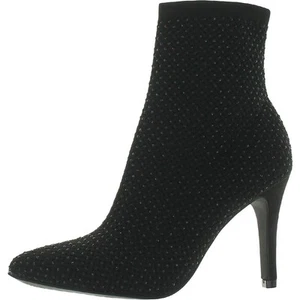 Mia Womens Mercy Embellished Stiletto Slip On Booties Shoes BHFO 6735 - Picture 1 of 3