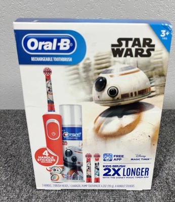 Disney Oral-B Star Wars BB-8 Orange Rechargeable Kid Electric Toothbrush NEW - Image 1 of 4