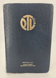 1972 PTL Club Heritage USA Reference Bible KJV King James Giant Print Jim Bakker - Imagen 1 de 20