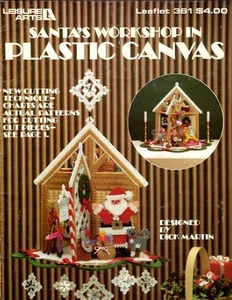 OOP!!FREIZEIT KUNST WEIHNACHTSMANN WERKSTATT IN KUNSTSTOFF LEINWAND VON DICK MARTIN - Bild 1 von 2