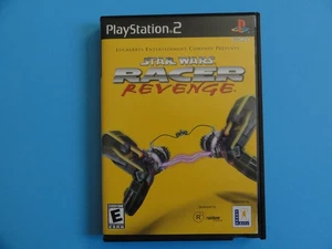 STAR WARS RACER REVENGE PLAYSTATION 2 COVER ART IN BLOCKBUSTER VIDEO CASE - Picture 1 of 3