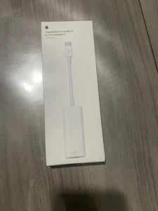 APPLE THUNDERBOLT 3 (USB-C) TO THUNDERBOLT 2 ADAPTER MMEL2AM/A - WHITE - Picture 1 of 4
