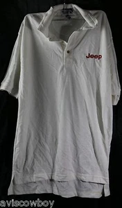 Upper Limit Polo Golf Rugby White Jeep Wrangler Rubicon Dealer Shirt Men's L - Picture 1 of 4