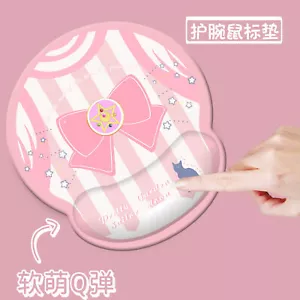 Anime Sailor Moon Pink Tastatur Handgelenkstütze Mauspad mit Handgelenkunterstützung MousePad - Bild 1 von 14