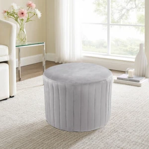 Bedroom Dressing Table Vanity Seat Stool Round Ottoman Pouffe Footstool Chair - Picture 1 of 9