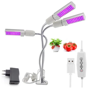44 LED grow light indoor plants Full Spectrum 5V USB Timer flower Phyto Lamp - Picture 1 of 14