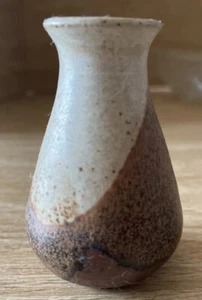 3" pottery vase mini flower art glazed signed CM hand thrown handcrafted - Picture 1 of 7