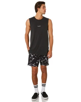 Pantalones cortos Volcom Deadly Stones para hombre blanco y negro - talla grande 8-20 C1031802 Foto 1 de 4