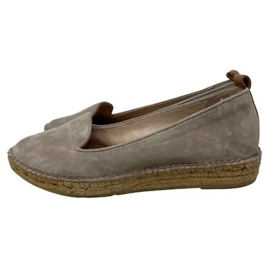 Mocasines alpargata Gaimo Arcadia para mujer 7,5 sin cordones gamuza cuero tostado Foto 1 de 4