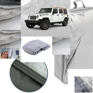 TELO COPRIAUTO TELATO FELPATO PER JEEP WRANGLER JK 4P ANNO 2012 IMPERMEABILE ANT - Foto 1 di 12