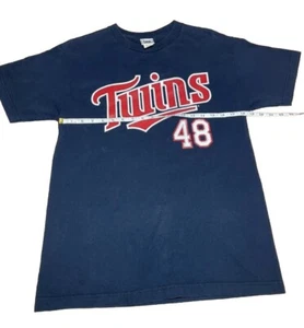Vintage Torri Hunter Shersey Minnesota Twins Youth Medium Y2k Lee Sports - Picture 1 of 8