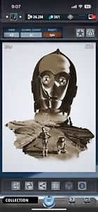 Topps Star Wars Digital Card Trader Sepia Artistic Atmospheres C-3PO Insert - Picture 1 of 1