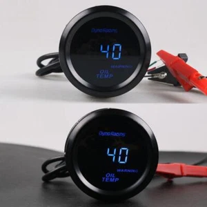 2" 52mm Oil Temp gauge Digital 40-150C Blue LED with Screw Knob Sensor Car Meter - Picture 1 of 10