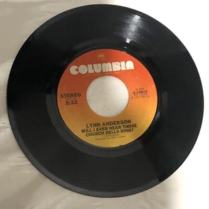 Lynn Anderson Will I Ever Hear Those Church Bells Record 45 Vinyl Columbia - Picture 1 of 2
