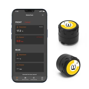 Motorcycle Bluetooth Tire Pressure Monitoring System with 2 External Sensors - Picture 1 of 7