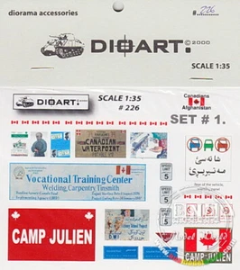 DioArt 1/35 Modern "Canadians in Afghanistan" Signage I '05-'07 - Picture 1 of 1