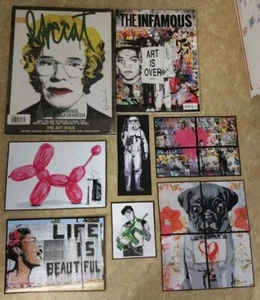 Lovecat magazine #3 2011 the Infamous #5 2011 Mr Brainwash Kate Moss +magnets - Picture 1 of 20