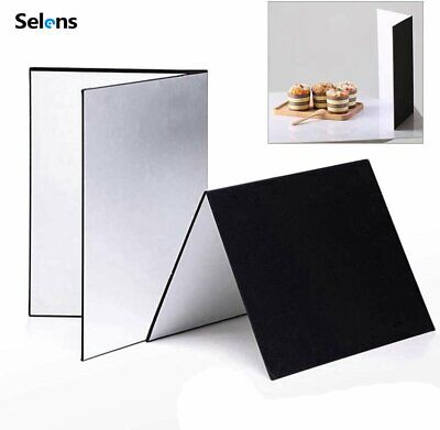 3-in-1 Light Reflector Cardboard Photography Folding Diffuser For Food Shooting • 22.33€