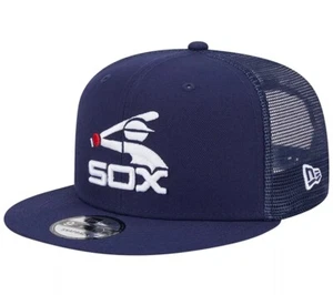 New Era Navy Chicago White Sox Cooperstown Collection Team Color Trucker Snap - Picture 1 of 12