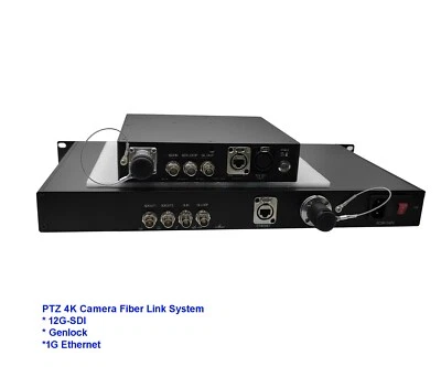 4K PTZ Camera Fiber Link with 1 Ch 12G-SDI+1 Ch Genlock+1G Ethernet+Remote Power - Image 1 of 4