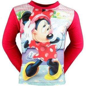 T SHIRT MANCHES LONGUES ENFANT DISNEY MINNIE ROUGE - Imagen 1 de 1