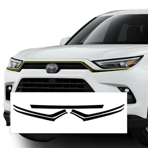 Fits Grand Highlander 2024+ Outer Grille Chrome Delete Decal Blackout Vinyl Trim - Picture 1 of 6