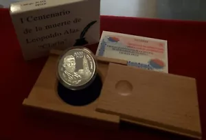 2000 pesetas plata 2001 Centenario Muerte Leopoldo Alas Clarin, 8 reales, pesa 2 - Imagen 1 de 7