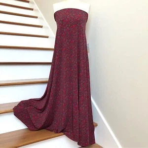 LuLaRoe Convertible Maxi Skirt Size 3XL Pink Blue Paisley NWT - Picture 1 of 7