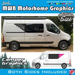 MWB Vauxhall Movano L2 autocaravana cámper calcomanías pegatinas gráficos furgoneta SIN P&P 055 - Imagen 1 de 5