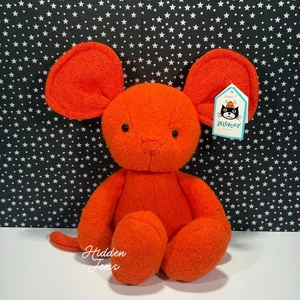 AUTHENTIC❣️Jellycat VIVI MOUSE - Soft Plush Toy Retired Neon Orange Lovey NWT - Picture 1 of 5