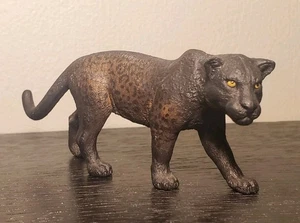 Schleich Black Panther Jaguar Leopard Figure 2016 gatto giocattolo da collezione fauna selvatica - Foto 1 di 10