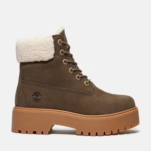 TIMBERLAND - Stone Street warm gefütterte Plateau - dunkelbraune Damenstiefel - NEU!! - Bild 1 von 9