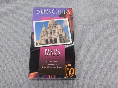 SuperCities Paris VHS Video Documentary 60 Min City of Love Romantic Inspiring Foto 1 de 3