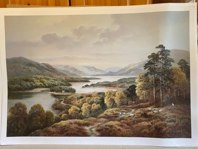 Британский пейзаж Форрест и олень художественная печать Глен Аффрик Венди Ривз - Изображение 1 из 4