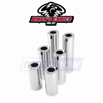 Bikers Choice Fork Tube Covers for 1990-2015 Harley Davidson FLSTF Fat Boy - fm - Image 1 of 4