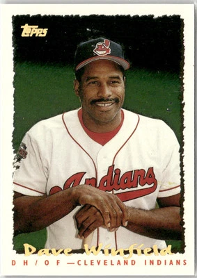 1995 Topps CyberStats Dave Winfield Cleveland Indians #38 - Image 1 of 2