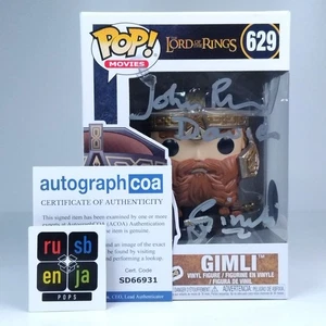 Funko Pop! Películas El Señor de los Anillos Gimli Firmado John Rhys Davies CN #629 - Imagen 1 de 9