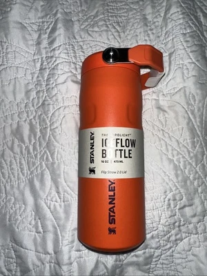 NUEVO CON ETIQUETAS Stanley The Aerolight Iceflow Botella de Agua Tigerlily Ciruela Pajita Abatible 2.0 Tapa Foto 1 de 4