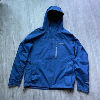 Marmot Mens Size L Blue Jacket Goretex - Image 1 of 4