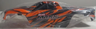 Traxxas Mini Maxx Orange Clipless Body Hottest ProGraphics Paint 10711 ORNG  New - Image 1 of 4