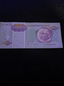 1995 Angola 500000 Kwanzas Readjustados P-140 Choice UNC *FREE SHIPPING* - Picture 1 of 2