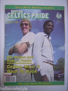 Nov. 3, 1986 vol. 2, issue 1 Boston Celtics Pride Magazine Walton/Parish cover - Picture 1 of 1