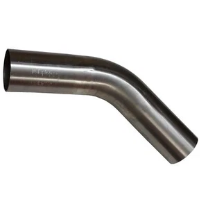 45 Grad Edelstahl Bogen 51mm 50 , 50,8 V2A , ungeweitet Auspuffrohr Rohrbogen - Bild 1 von 2