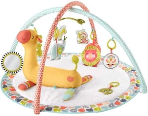 Fisher-Price Go Wild Gym & Giraffe Wedge, Infant Activity with Large... - Picture 1 of 7