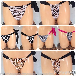 SEXY TANGA BRASILEÑA CORBATA BIKINI PANTALONES TRAJES DE BAÑO MUJERES TRAJE DE BAÑO DE PLAYA 8 10 12 14 - Imagen 1 de 6