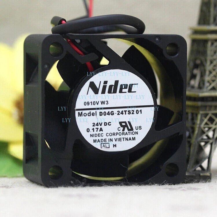 Nidec D04G-24TS2 01 Axial Fan DC24V 0.17A 40X40X20MM Server/Inverter Cooling Fan - Image 1 of 1