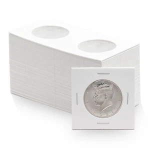 50 Coin Shield Half Dollar 2x2 Coin Flips - 50 Cent Papphalter - Archivierung - Bild 1 von 7