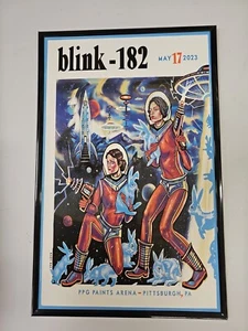 Blink 182 Pittsburgh Concert Poster 11 X 17 Framed - Picture 1 of 3